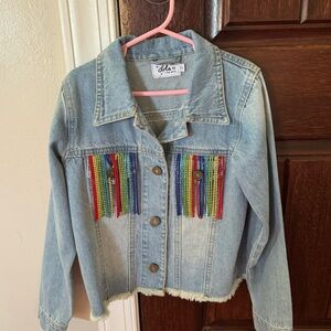 Lola + the boys girls denim Jaket size 12